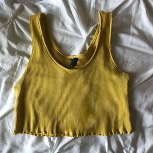 Cropped Yellow Tank